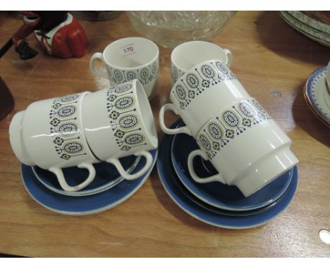 A Staffordshire 'Albion' part tea service