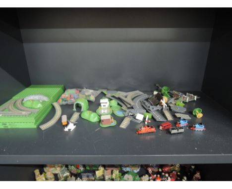 An ERTL Thomas The Tank Engine miniature train model and accessories