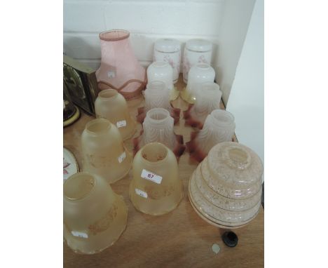 A selection of various lamp and light shades
