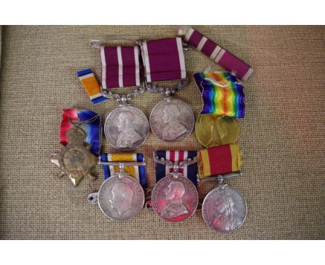 A military medal group of seven, to 2876 Corporal, later Company Sargeant Major A B Lillicrapp, Royal Engineers, comprising: 