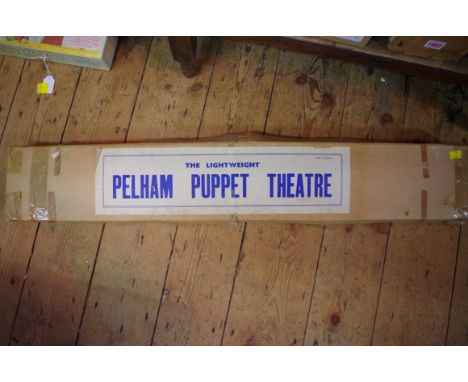 The Lightweight Pelham puppet theatre, boxed. 