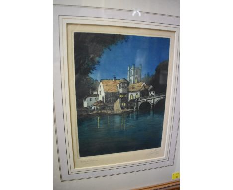 Leon V..., 'Henley On Thames', indistinctly signed and titled, colour etching, pl.21.5 x 16.5cm. 