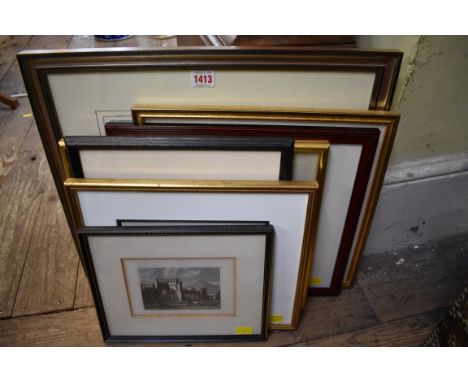 A small collection of pictures and prints, to include: a pencil signed etching by Lorna Cassidy; a pencil sketch by Lorna Cas