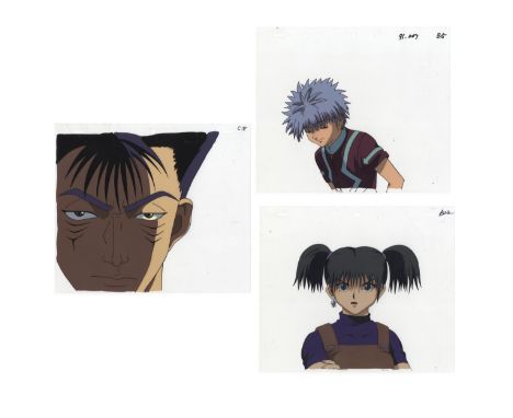 Set of 3 cels:Character(s): Killua ZoldyckSeries: Hunter x HunterStudio: Nippon AnimationDate: 1999-2001Condition: Sketch/ Sk