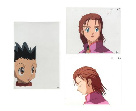 Set of 3 cels:Character(s): Gon Freecss / Mito FreecssSeries: Hunter x HunterStudio: Nippon AnimationDate: 1999-2001Condition