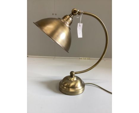 A contemporary Laura Ashley adjustable reading lamp, height 44cm together with an opaque glass ceiling light***CONDITION REPO