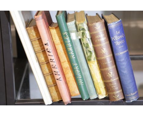 Shelf of mixed vintage and antiquarian books. Not available for in-house P&amp;P 