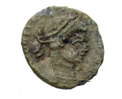 Roman Bronze AE4 Constantine dynasty with Centurions holding legionary standards. P&amp;P Group 1 (£14+VAT for the first lot 
