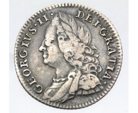 1757 - Silver Sixpence of King George III. P&amp;P Group 1 (£14+VAT for the first lot and £1+VAT for subsequent lots) 