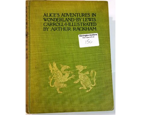 Alice's Adventures in Wonderland by Lewis Carroll illustrated by Arthur Rackham first edition 1907 published by William Heine