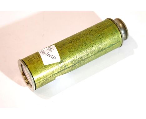 Brass three draw telescope. P&amp;P Group 2 (£18+VAT for the first lot and £3+VAT for subsequent lots) 