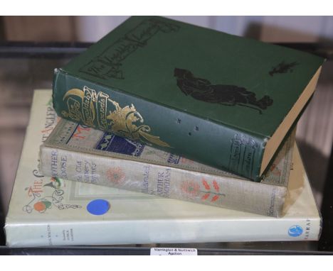 Three Arthur Rackham illustrated books, the Compleat Angler, the Ingoldsby Legends and Mother Goose. P&amp;P Group 2 (£18+VAT