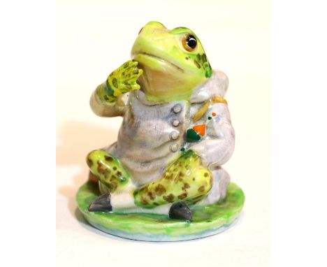 Beatrix Potter Beswick Jeremy Fisher, BP2a. Crazed but no damage. P&amp;P Group 1 (£14+VAT for the first lot and £1+VAT for s