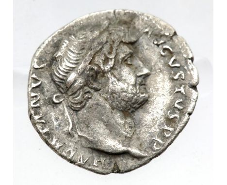 Roman Silver Denarius of Emperor Hadrian - COS III reverse. P&amp;P Group 1 (£14+VAT for the first lot and £1+VAT for subsequ