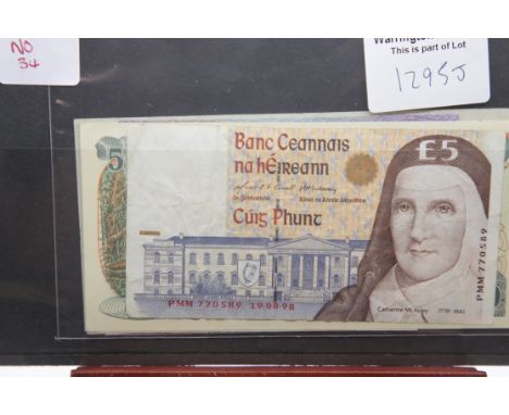 Ten mixed banknotes. P&amp;P Group 1 (£14+VAT for the first lot and £1+VAT for subsequent lots) 