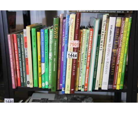 Shelf of mixed railway books. Not available for in-house P&amp;P 