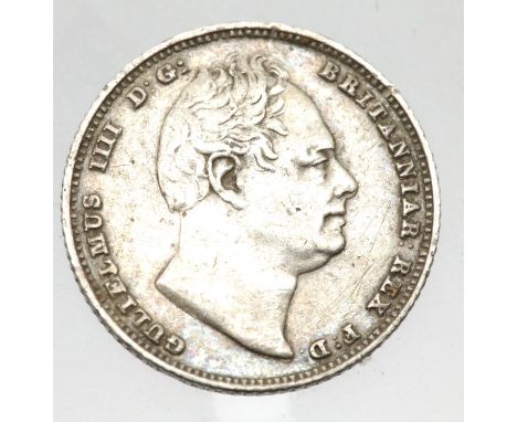 1834 Silver Sixpence of King William IV. P&amp;P Group 1 (£14+VAT for the first lot and £1+VAT for subsequent lots) 