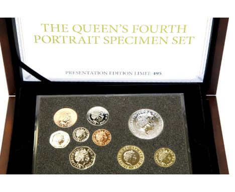 Westminster Mint Queen's Fourth Portrait specimen set. P&amp;P Group 1 (£14+VAT for the first lot and £1+VAT for subsequent l