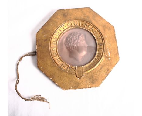 After Sir Francis Leggatt Chantrey (1781-1841): a George IV metallic proof portrait relief of George IV, engraved by A J Stot