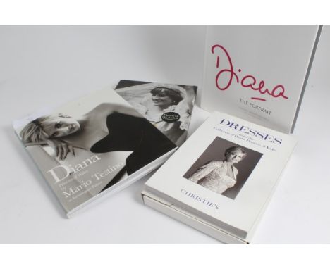 'A Dress for Diana', by David and Elizabeth Emmanuel - signed by the authors, 'Diana, The Portrait' and 'Diana' by Mario Test