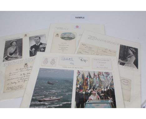 HM Queen Elizabeth II - 1950s - 1970s selection of invitations, menu cards, programmes, notices, admittances to The Queen's R