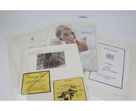 HRH Diana Princess of Wales - a selection of commemorative ephemera concerning the funeral of Diana, Princess of Wales, inclu