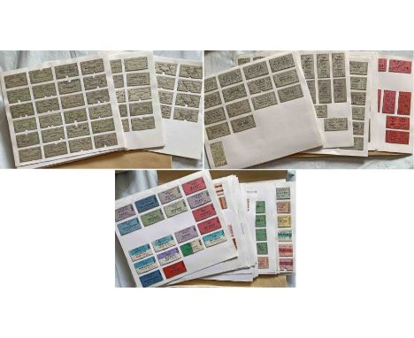 Large quantity (c650) of RAILWAY TICKETS (Edmondson card type) in 3 folders, loose-mounted, comprising BTC/BR (M) and (E) (c1