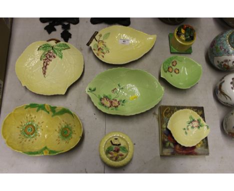 A collection of various Carltonware china to include leaf dishes 