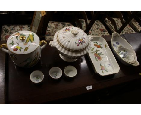 A collection of Royal Worcester "Evesham" oven to table ware; a Spode "Harvest Rose" tureen and cover; and other china