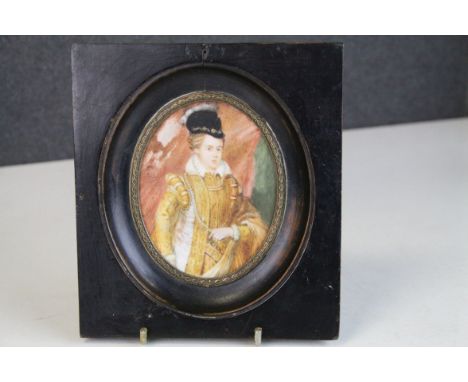 Miniature portrait of a boy in Edwardian costume 