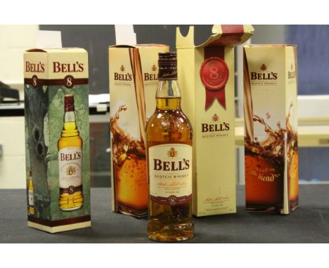 Four boxed Bells Scotch Whisky 70cl bottles