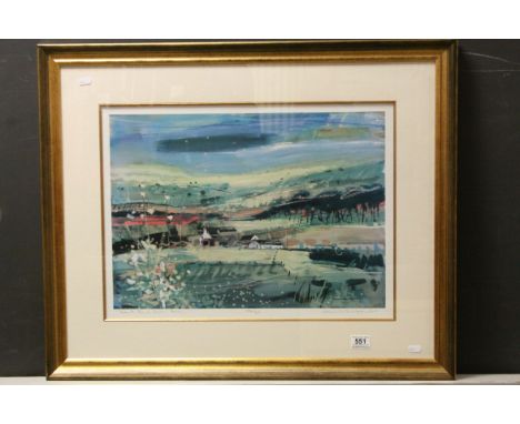 Contemporary framed  Hamish MacDonald print, South Bank Farm 494/850, signed in pencil with Croft Gallery COA verso, together