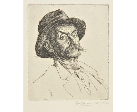 *@Drury (Paul, 1903-1987). The Steeplejack, 1925, & Head of a Negro, 1925,  2 etchings on wove paper, the first from an editi