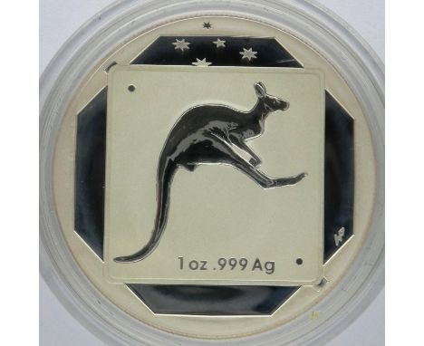 2013 silver 1oz bullion, limited edition Kangaroo road sign, frosted. P&amp;P Group 0 (£5+VAT for the first lot and £1+VAT fo