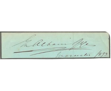 Emma Albani signature piece. 1 November 1847, 3 April 1930 was a leading opera soprano of the 19th century and early 20th cen