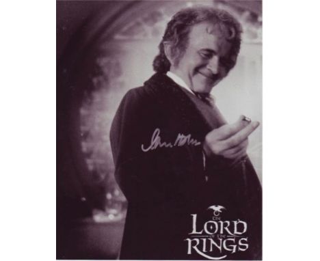 Lord of the Rings - 8x10 inch photo from the hit trilogy Lord of the Rings, signed by Bilbo Baggins himself, actor Sir Ian Ho