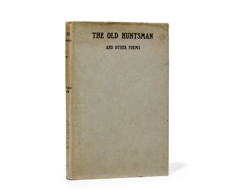 SASSOON, SIEGFRIED. 1886-1967.The Old Huntsman and Other Poems. London: William Heinemann, 1917.  8vo. Errata slip pasted to 