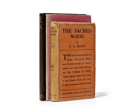 ELIOT, THOMAS STEARNS. 1888-1965.The Waste Land. New York: Boni and Liveright, 1922. 8vo. Publisher's stiff black cloth board