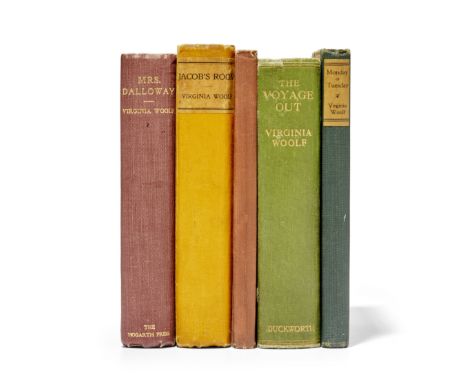 WOOLF, VIRGINIA. 1882-1941.Five early publications in first editions: 1. The Voyage Out. London: Duckworth &amp; Co., 1915. P