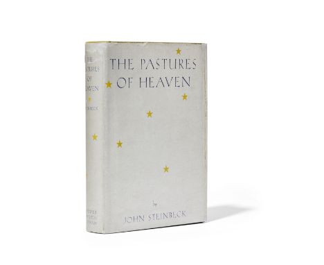 STEINBECK, JOHN. 1902-1968.The Pastures of Heaven.  New York: Brewer, Warren &amp; Putnam, 1932. 8vo. Original green cloth st