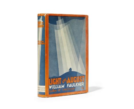 FAULKNER, WILLIAM. 1897-1962.Light in August. [New York]: Harrison Smith &amp; Robert Hass, 1932. 8vo. Publisher's tan cloth,