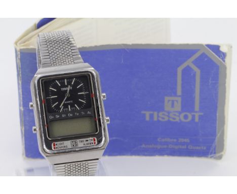 Gents Tissot Analogue-Digital quartz wristwatch "Calibre 2045" with instruction book. Watch not tested