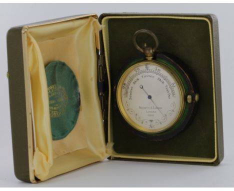 Negretti & Zambra pocket barometer (no. 25212), dial diameter 47mm approx. (not working)