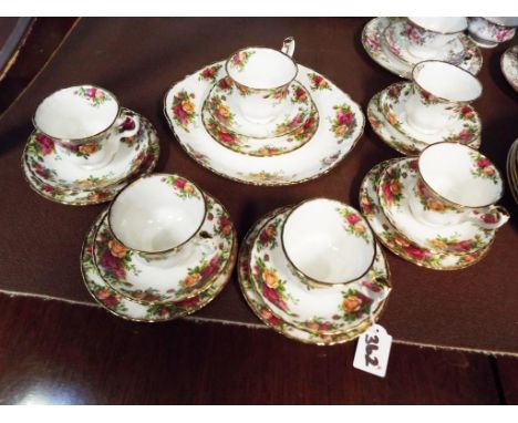 A Royal Albert tea service comprising 19 pieces, six place setting (seconds quality)