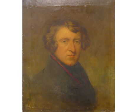W.F. Miller, portrait of a gentleman, oil on canvas, signed and dated 1844 lower left,61 x 51cms, unframed 