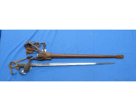 An early 20thC British army officers dress Sword, with etched blade signed 'James Deakin and Sons Limited Sheffield', steel h