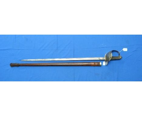 An early 20thC British infantry officer pattern Sword, with blade etched with Royal arms and signed 'Henry Wilkinson Pall Mal