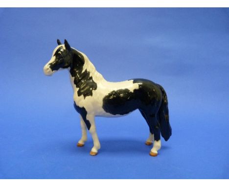 A Beswick pottery Pinto Pony model, MN.1373, second version, piebald, gloss, 6½in (16.5cm) high.