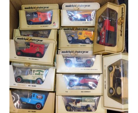 A group of Matchbox Models of Yesteryear, to include the 1918 Crossley, 1927 Talbot, 1930 Ford A , 1912 Ford Model T, 1906 Ro