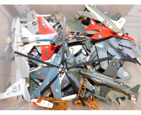 A group of die cast scale model aeroplanes, all in varying conditions and styles.